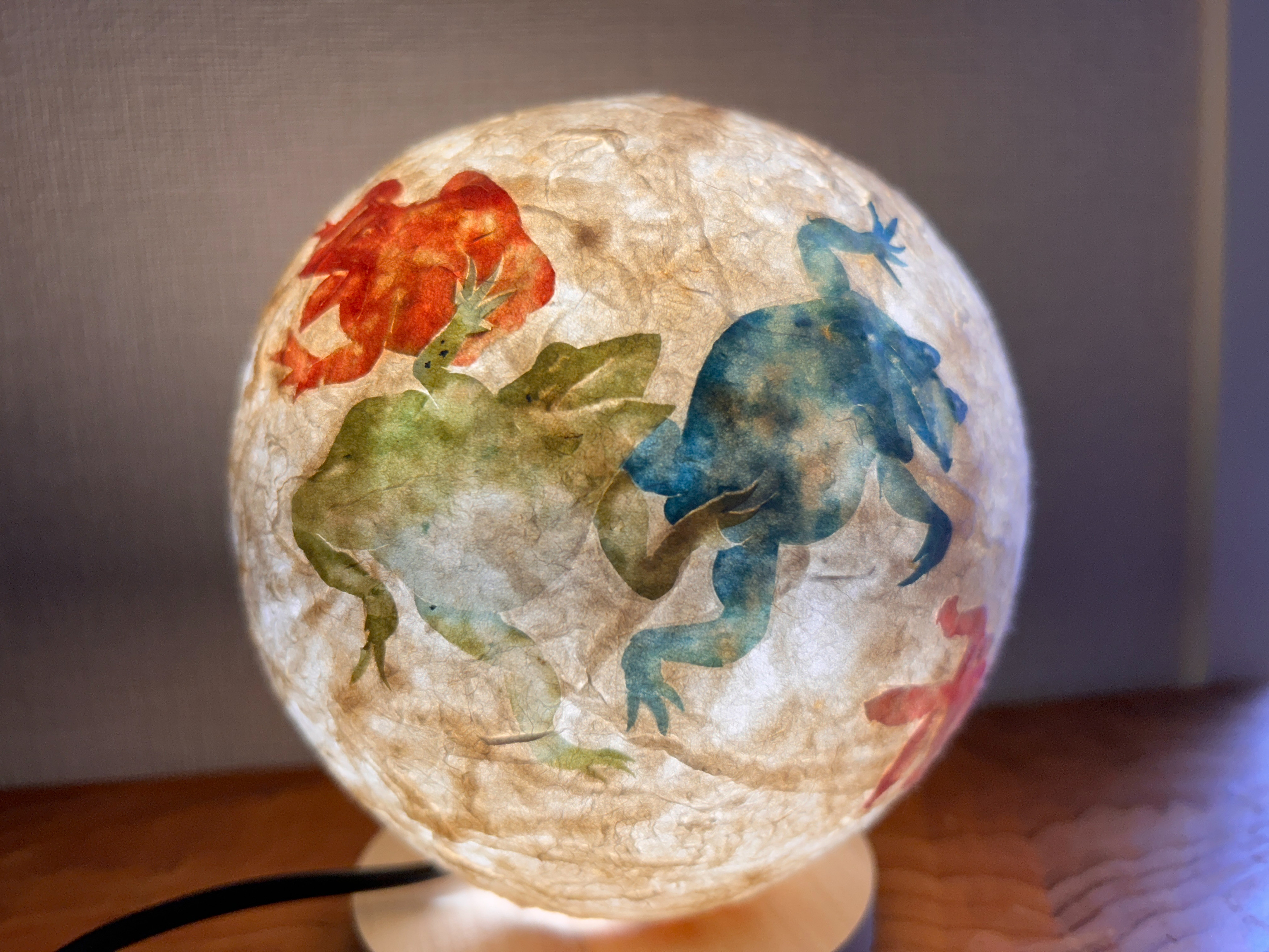 鳥獣戯画〜手づくり和紙ランプ〜