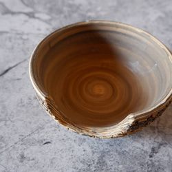 4.5号黄黒練込み裂紋爬虫類シェルター415　昆虫　陶器製　作家もの　沖縄 6枚目の画像