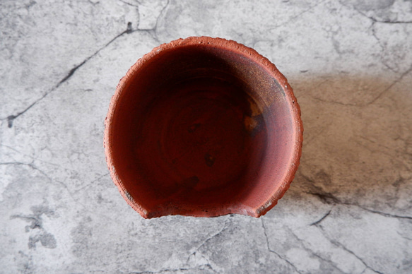 4.5号赤土裂紋爬虫類シェルター417　昆虫　陶器製　作家もの　沖縄 7枚目の画像