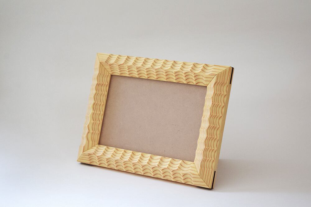 波々ポストカードフレーム(スギ)