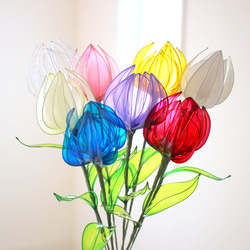 ☆アートなグリーン☆ワイヤークラフト☆ディップフラワー☆アメリカン