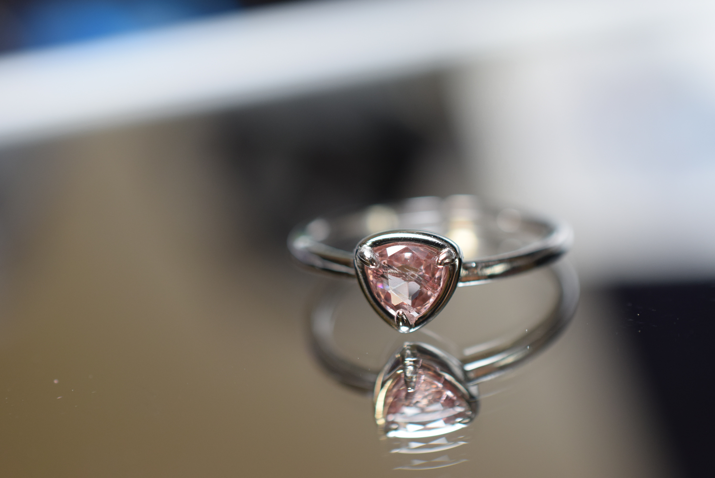 RG10-166 シルバー 非加熱 赤香色 スピネル リング ミャンマー産 フリーサイズ 指輪 金属アレルギー対応