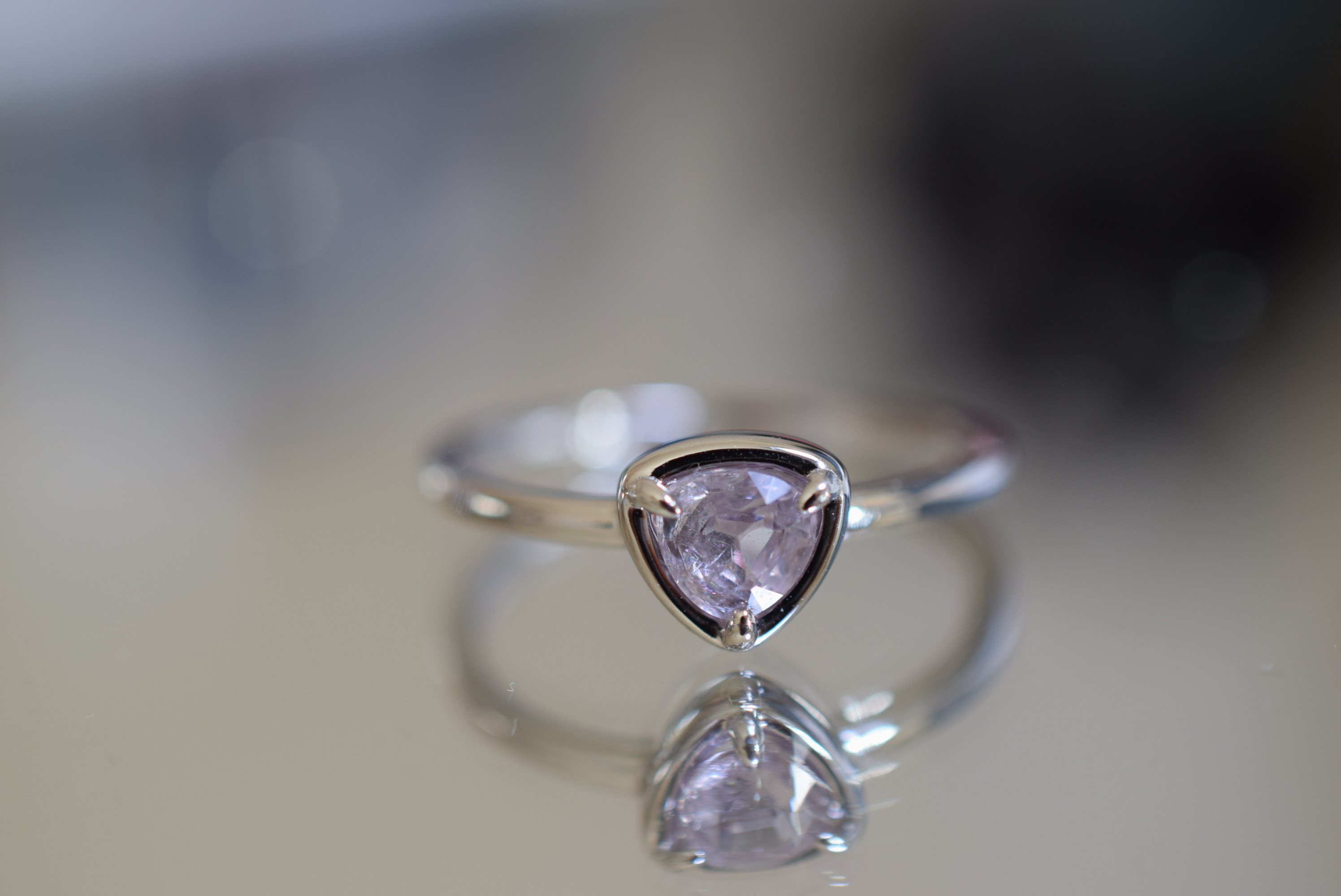 RG10-170 シルバー 非加熱 薄桜ピンク スピネル リング ミャンマー産 フリーサイズ 指輪 金属アレルギー対応