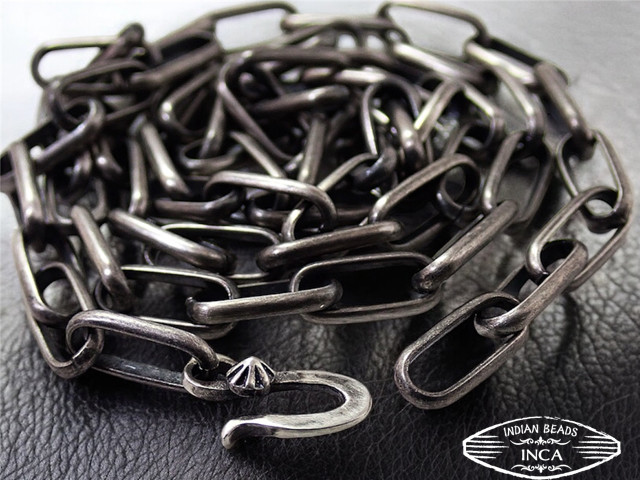 INCA カスタムハンドメイドチェーン ナバホチェーン ネックレス あずき 5.5mm 40cm inca-njx55