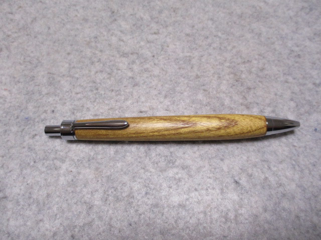 御蔵島桑　金桑　キヌカオイル仕上げ　木軸ボールペン(シャープペンシル)