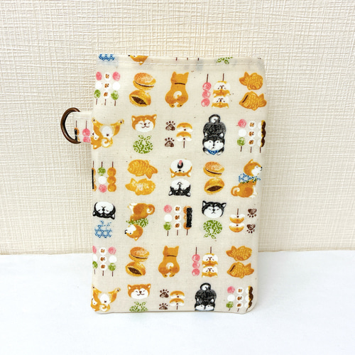 人気】ラミネート生地ナースポケット☆オーガナイザー☆柴犬♪和菓子