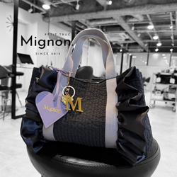 フリル 2way スクエア ヌビキルト トートバッグ♡ 1枚目の画像