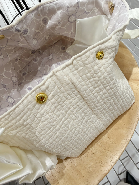 フリル 2way スクエア ヌビキルト トートバッグ♡ 5枚目の画像