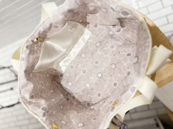 フリル 2way スクエア ヌビキルト トートバッグ♡ 6枚目の画像