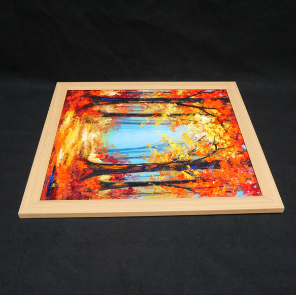 秋の贈り物｜油彩画　油絵「紅葉の回廊」壁掛け 絵画 インテリア アート　贈り物 16枚目の画像