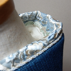 半襟　２way　帯締めセット　インド刺繍リボン　重ね襟　 5枚目の画像