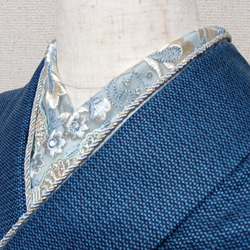 半襟　２way　帯締めセット　インド刺繍リボン　重ね襟　 2枚目の画像