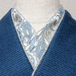 半襟　２way　帯締めセット　インド刺繍リボン　重ね襟　 4枚目の画像