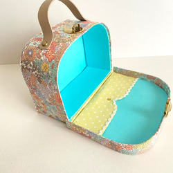 リバティトランク　Mサイズ、カルトナージュボックス《再販》 6枚目の画像