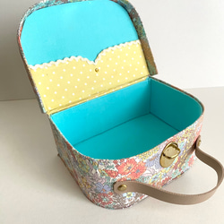 リバティトランク　Mサイズ、カルトナージュボックス《再販》 3枚目の画像