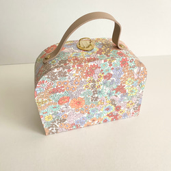 リバティトランク　Mサイズ、カルトナージュボックス《再販》 5枚目の画像