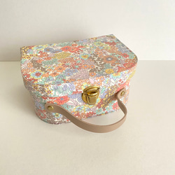 リバティトランク　Mサイズ、カルトナージュボックス《再販》 2枚目の画像