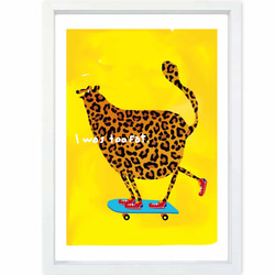 太りすぎた〜　ヒョウ　送料無料　あらゆるお部屋のポスター　ポスター　アートポスター　アート/sei検索新着順　3981 1枚目の画像