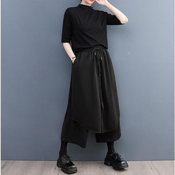 大きいサイズ レディース パンツ　ウエストゴム　春夏 秋 新品 4枚目の画像