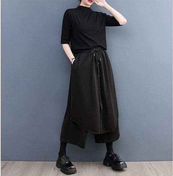 大きいサイズ レディース パンツ　ウエストゴム　春夏 秋 新品 4枚目の画像