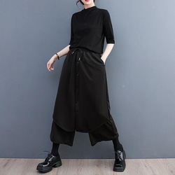 大きいサイズ レディース パンツ　ウエストゴム　春夏 秋 新品 3枚目の画像