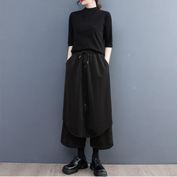 大きいサイズ レディース パンツ　ウエストゴム　春夏 秋 新品 2枚目の画像