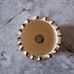 3.5号黒化粧砂岩鉢418　塊根植物　多肉植物　アガベ　盆栽　植木鉢　作家鉢　鉢台　沖縄 5枚目の画像