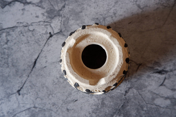 3.5号黒化粧砂岩鉢418　塊根植物　多肉植物　アガベ　盆栽　植木鉢　作家鉢　鉢台　沖縄 7枚目の画像