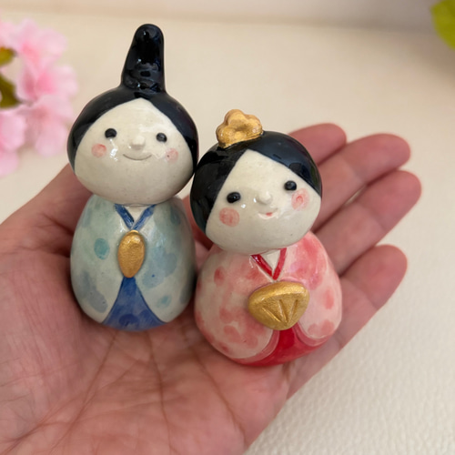 おひな様 ひな祭り ひな人形 陶器 陶雛 桃の節句 立体・オブジェ