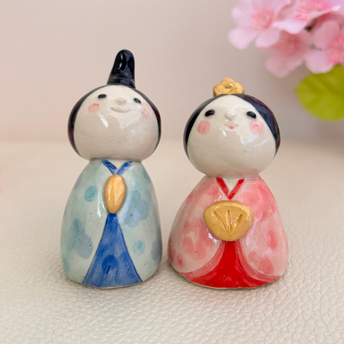 おひな様 ひな祭り ひな人形 陶器 陶雛 桃の節句 立体・オブジェ