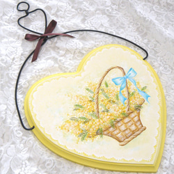 トールペイント❤パンジーとゆりのドアプレート（受注製作） 表札