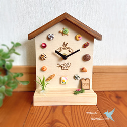 材料増量中！手作り時計キット・四角型【県産杉の文字盤と木材5種入