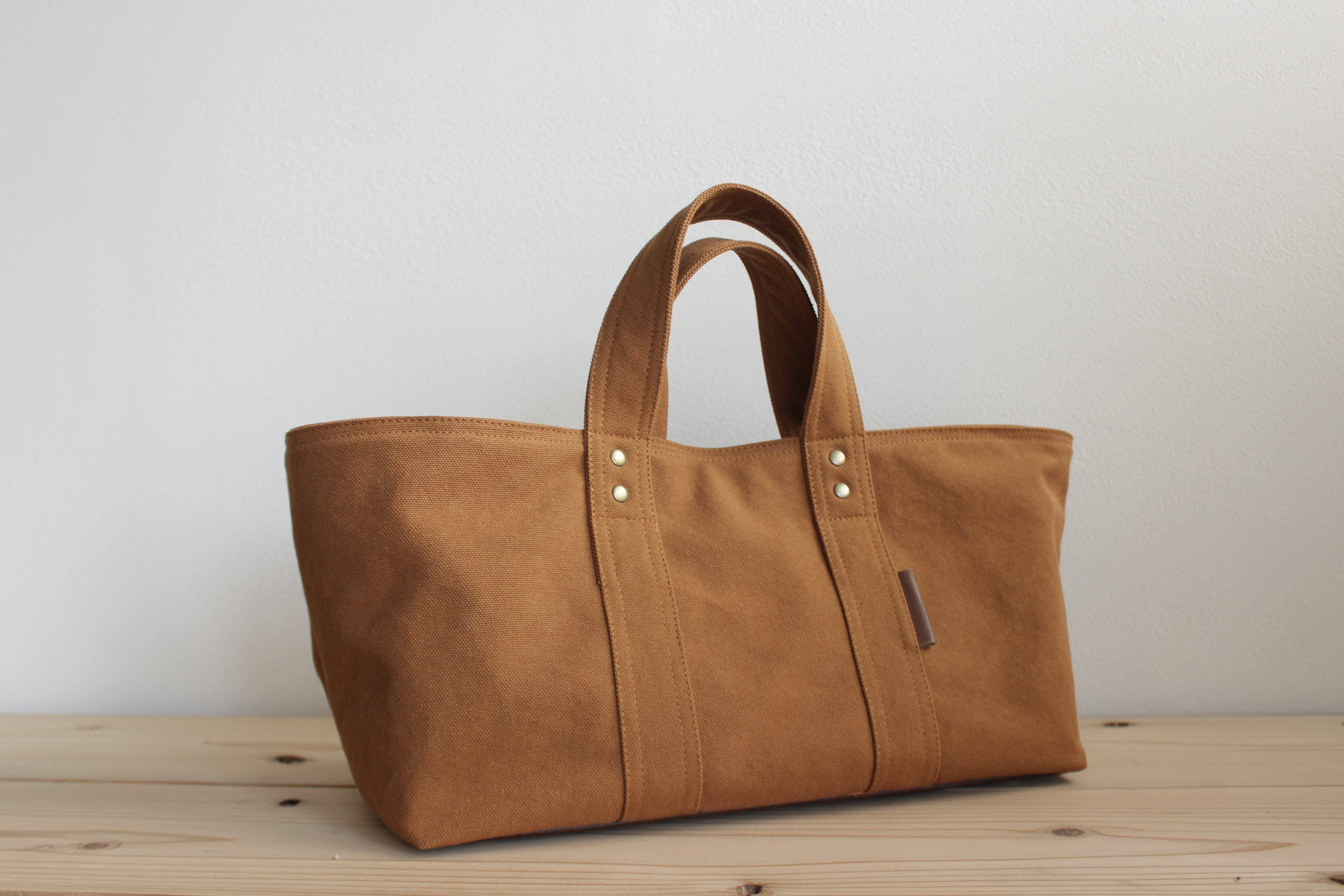 （canvas picnic bag）富士金梅ヴィンテージ8号帆布 camel