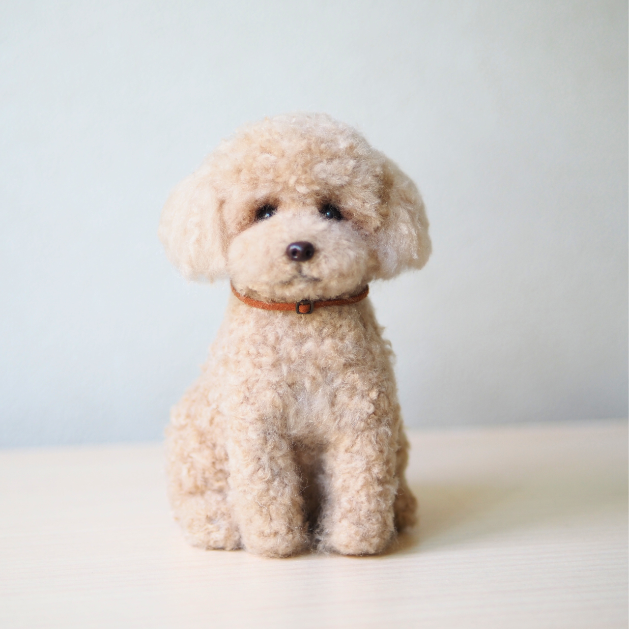 いつでもいっしょ♪ ふわふわ大きなアプリコットトイプードル　犬のぬいぐるみ