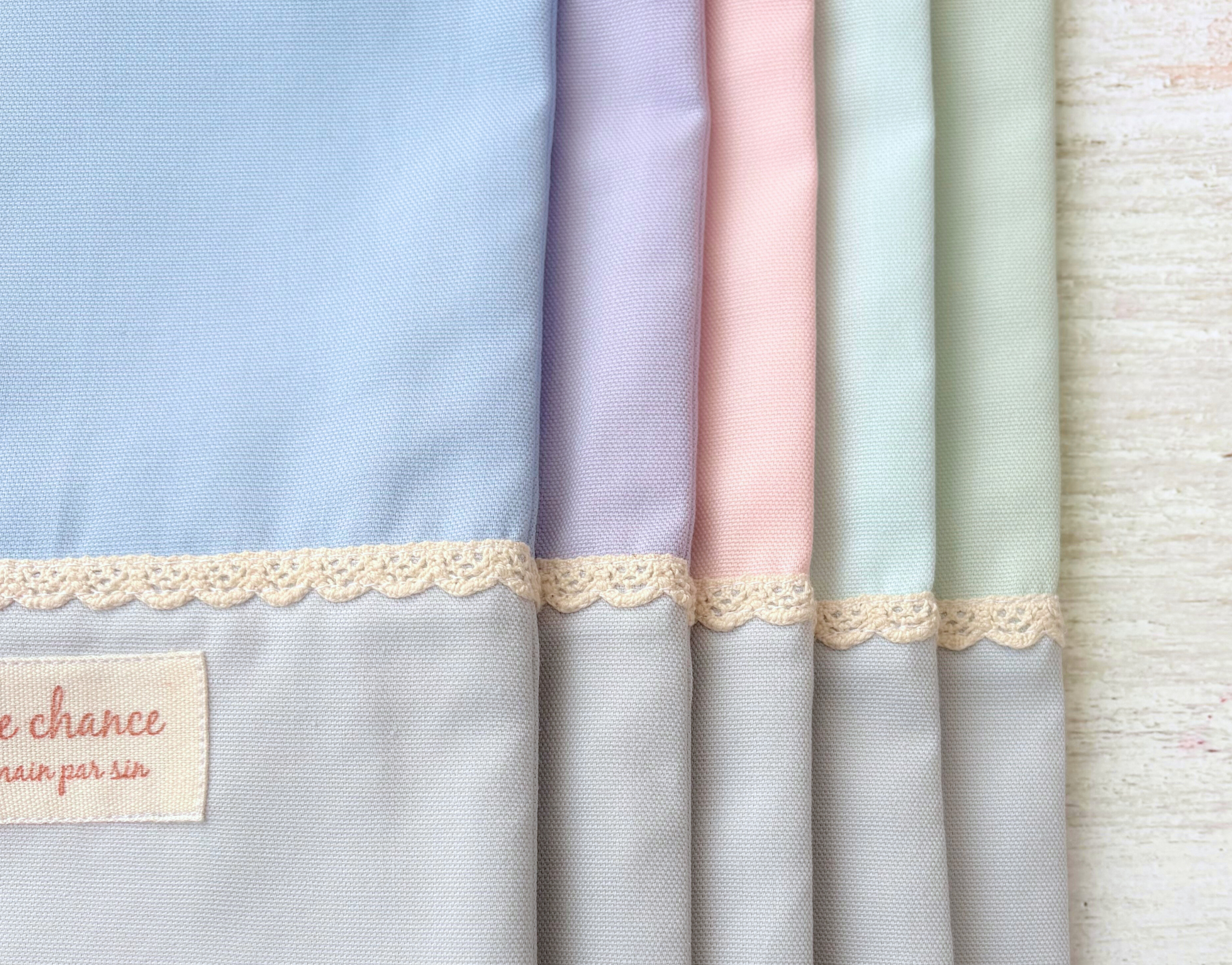 国産紀州オックスの入園入学3点セット【ペールピンク＆スカイグレイ】レース｜レッスンバッグ・上履き入れ・持ち手付き巾着