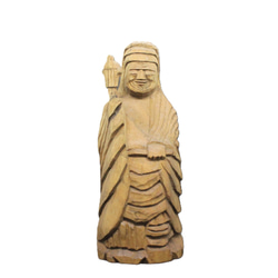 仏像 円空仏 木彫 愛染明王坐像（高さ30cm 着色) 【受注制作 納期30日