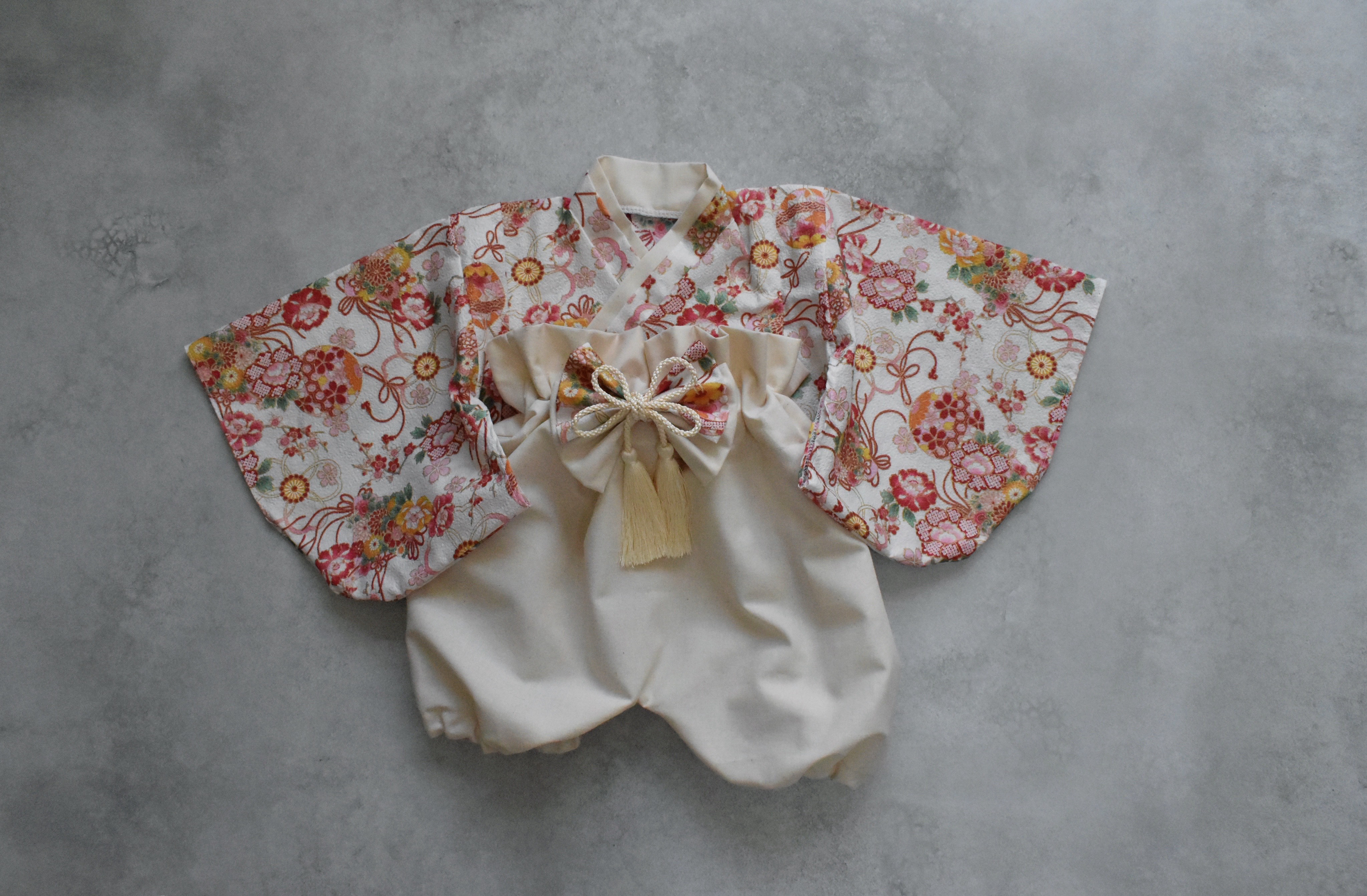 ベビー袴　袴　女の子　お宮参り　初節句　ハーフバースデー　100日祝　百日祝　お食い初め　出産祝