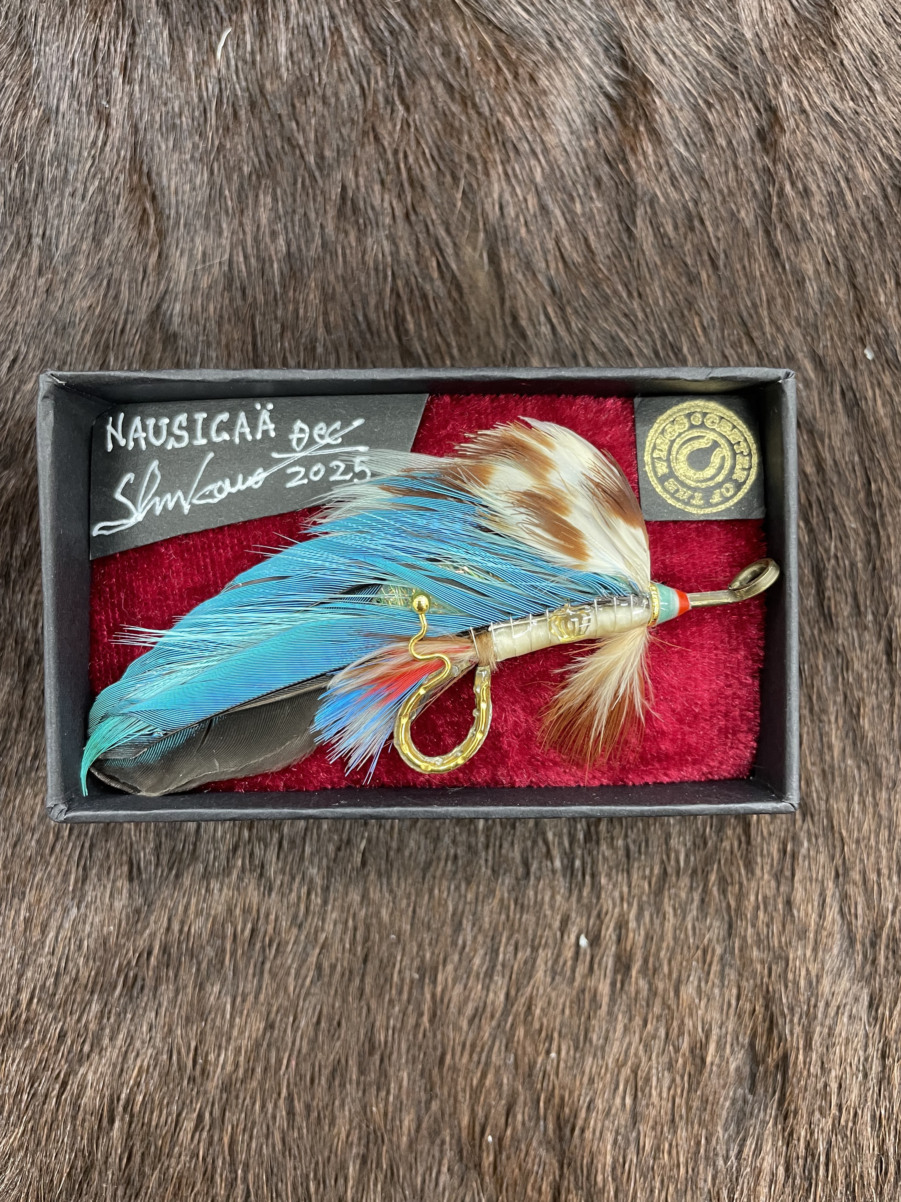 鳥の羽根ハットピンorブローチ　「Nausicaä 」