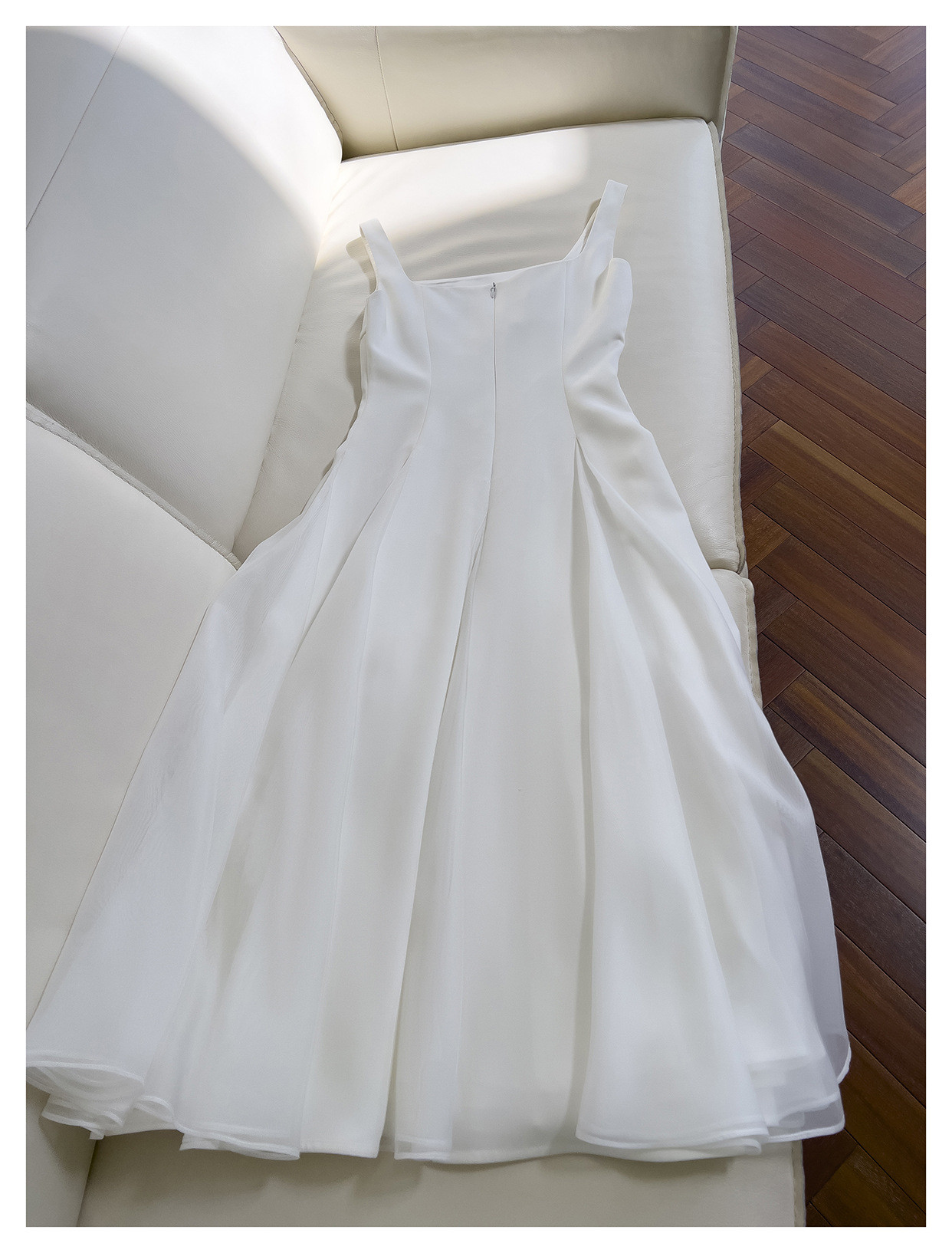 カラードレス パーティードレス 白 シンプル 韓国風 パーティー 演奏会 前撮り お呼ばれ 68462