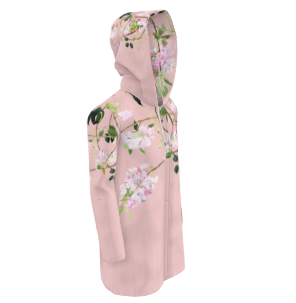 超早割2026 XXS ～ XXL　八重桜とメジロ　 防水ジャケット（レインコート）