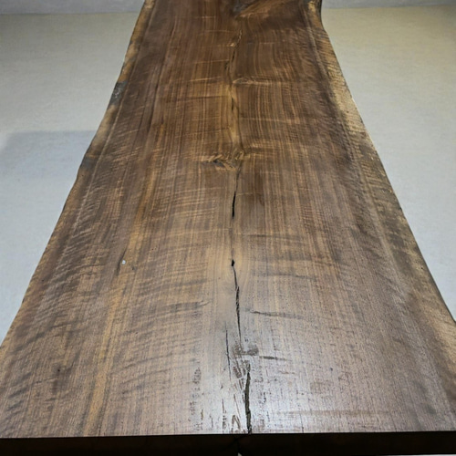 ウォールナット一枚板2200mm｜深い色艶と静かな存在感が美しい無垢天板