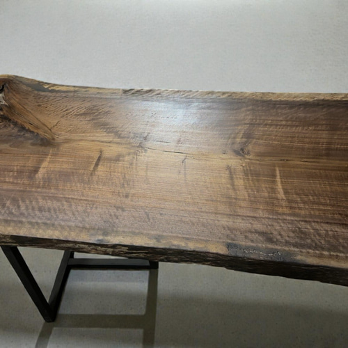 ウォールナット一枚板2200mm｜深い色艶と静かな存在感が美しい無垢天板