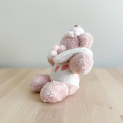 櫻花芭菲泰迪熊 | 春日色彩，手掌大小 第2張的照片