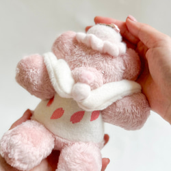 櫻花芭菲泰迪熊 | 春日色彩，手掌大小 第4張的照片