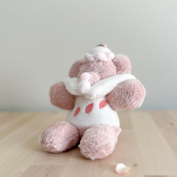 櫻花芭菲泰迪熊 | 春日色彩，手掌大小 第1張的照片