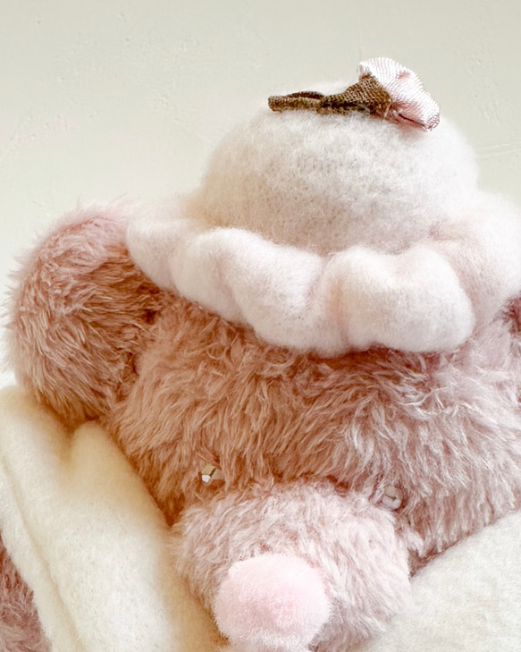 櫻花芭菲泰迪熊 | 春日色彩，手掌大小 第8張的照片