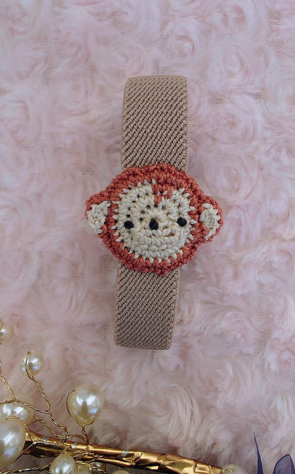 【送料無料】おさる　ランチベルト（縦バージョン） 1枚目の画像