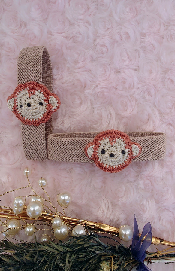 【送料無料】おさる　ランチベルト（縦バージョン） 4枚目の画像