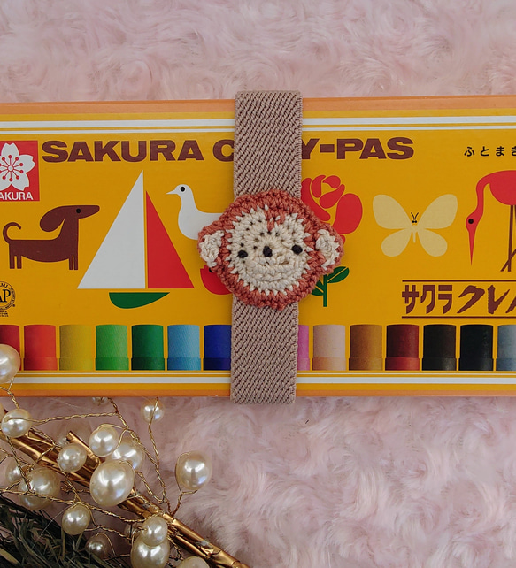 【送料無料】おさる　ランチベルト（縦バージョン） 7枚目の画像