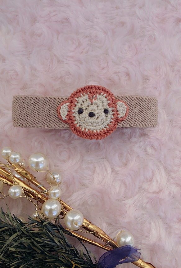 【送料無料】おさる　ランチベルト（横バージョン） 1枚目の画像